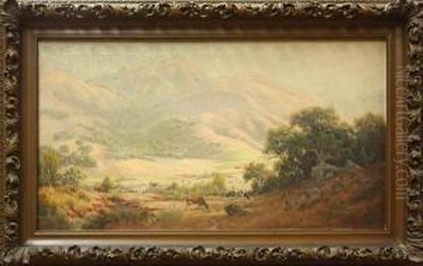 Landscape With Cows Grazing - view 1