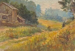 A Farmhouse And Poppies, Thought To Be Marincounty