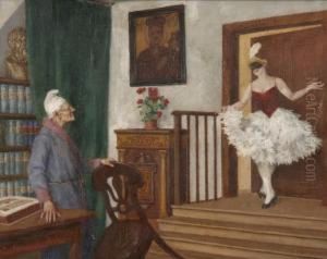 La Danseuse Et Le Vieillard by Josef Wischniowsky