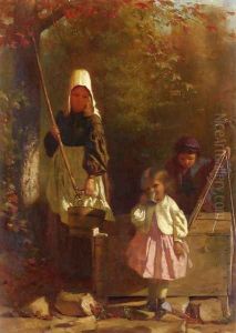 The Tin Cup by John George Brown