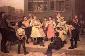 The Sidewalk Dance by John George Brown