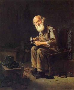 The Village Cobbler by John George Brown