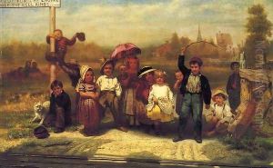 Look out for the Engine while the Bell Rings by John George Brown