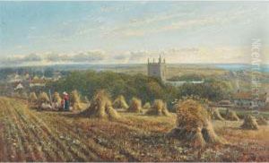 Harvesting Near Derwent-water, Cumberland by William Frederick Witherington