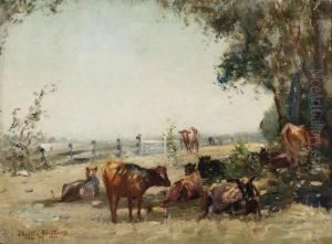 Cattle At Noon by Walter Withers