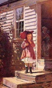 Broken Parasol by John George Brown