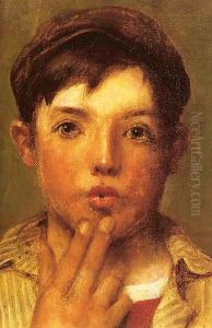 Urchin Head of Boy by John George Brown