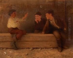 Three Newsboys by Karl Witkowski
