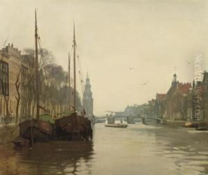 The Oude Schans, Amsterdam by Willem Witsen