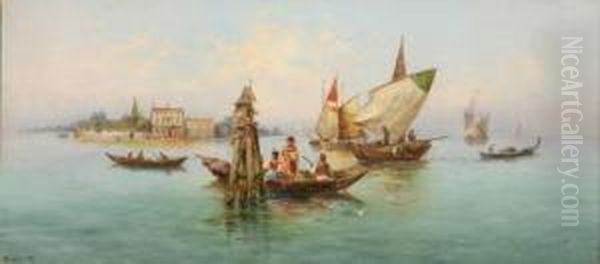Pleasure Boats In The Grand Canal, Venice - view 1