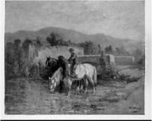 Gardien Et Chevaux by Walter Gunther J. Witting