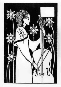 Lady with Cello, from 'Le Morte d'Arthur'