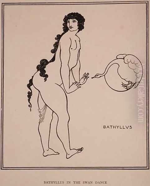 Bathyllus in the Swan Dance, illustration from 'The Sixth Satire of Juvenal', 1896 - view 1