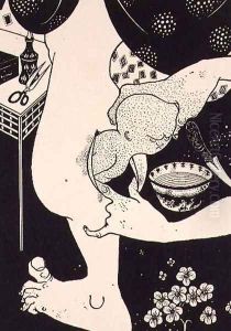 Birth from the Calf of the Leg, illustration from 'Lucian's True History', c.1894