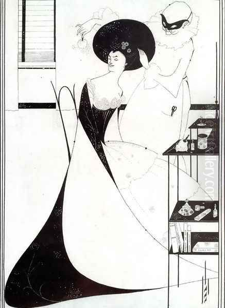 The Toilet of Salome, illustration for the English edition of Oscar Wilde's play 'Salome', 1894 - view 1