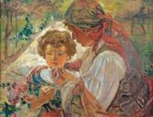 Matka Z Dzieckiem by Wincenty Wodzinowski