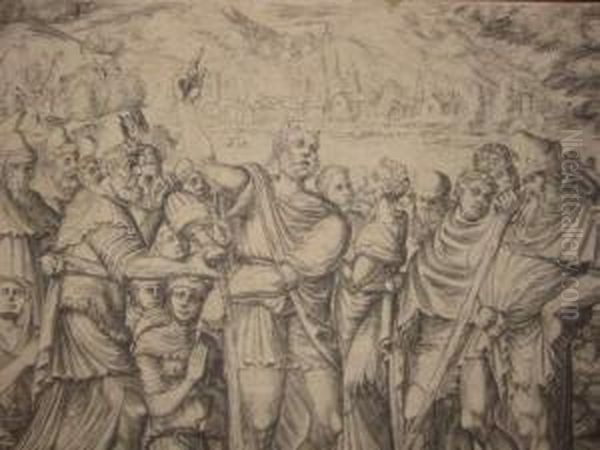 Moses Performing Miracles Before The Pharoah - view 1
