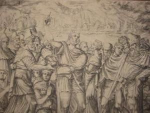 Moses Performing Miracles Before The Pharoah by Pierre Woeiriot