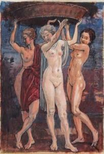 Drei Grazien by Wilhelm Wohlgemuth