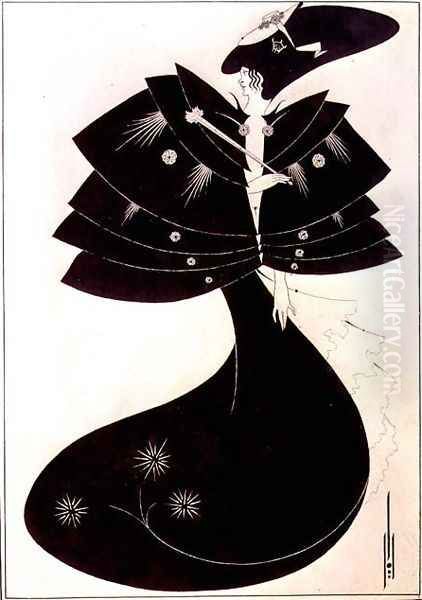 The Black Cape, illustration for the English edition of Oscar Wilde's play 'Salome', 1894 - view 1