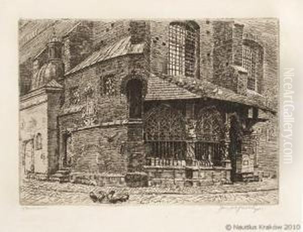 Krakow. Ogrojec Przy Kosciele Sw. Barbary - view 1