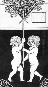 Chapter heading for 'Le Morte d'Arthur', 1893 (2)