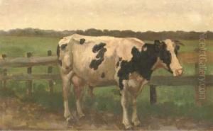 A Cow In A Meadow by Herman Wolbers