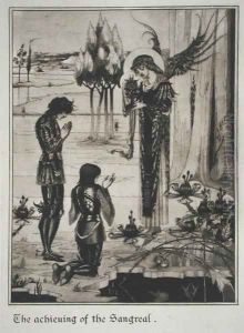 The achieving of the Sangreal, from 'Le Morte d'Arthur', 1893-94