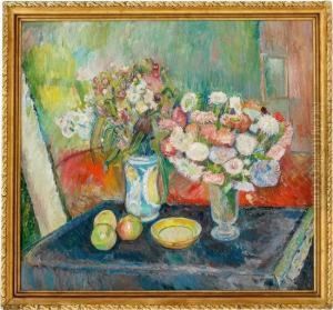 Still Life With Astersand Stock by Oluf Wold-Torne