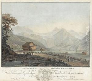 "vallon De Lenk Et Glacier Du Ratzliberg by Caspar Wolf