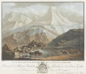 "vue Du Gross-horn Et Du Breit-horn Avec Le Petit Lac by Caspar Wolf
