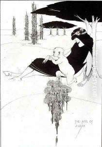 The Kiss of Judas by Aubrey Vincent Beardsley