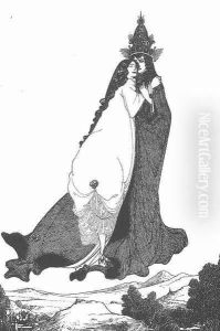 The Ascention of St Rose of Lima by Aubrey Vincent Beardsley