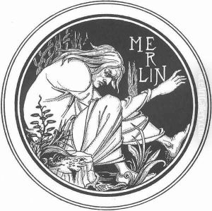 Merlin by Aubrey Vincent Beardsley