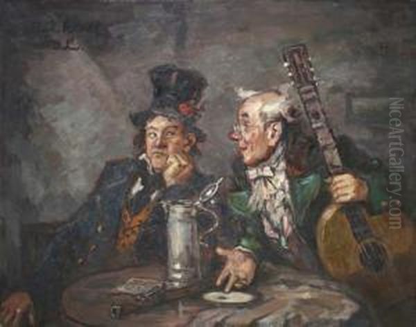 Zwei Musikanten Im Wirtshaus - view 1