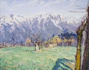 Campagna Sotto Il Monte Grappa by Teodoro Wolf-Ferrari