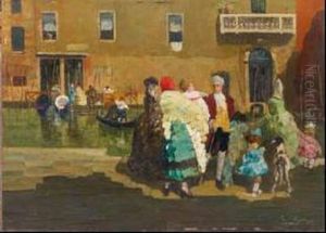 Scorcio Di Venezia by Teodoro Wolf-Ferrari