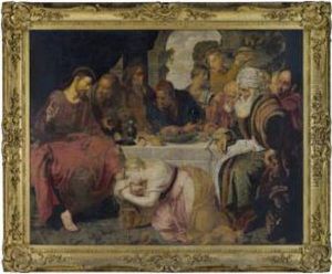 Christ In The House Of Simon The Pharisee by Artus Wollfort