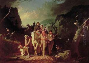 Daniel Boone escorting settlers through the Cumberland Gap, 1851-52 by George Caleb Bingham