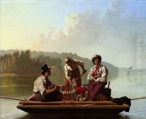 Boatmen on the Missouri by George Caleb Bingham