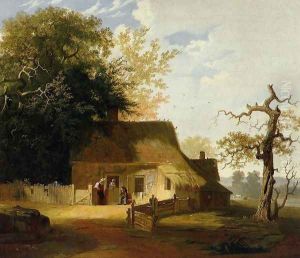 Cottage Scene by George Caleb Bingham