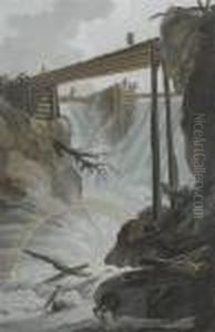 Das Wehr Bei Muhlethal, Ostlich Innerkirchen by Jeremias Wolff