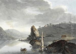 Monument At Meggenhorn At Lake Lucerne by Jeremias Wolff