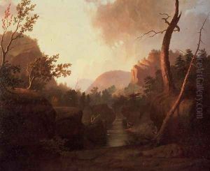 Deer in Landscape by George Caleb Bingham