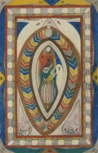 Die Geigerin Vom Stillen Ozean by Adolf Wolfli