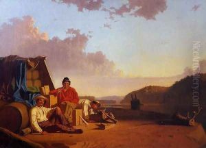 Watching the Cargo by George Caleb Bingham