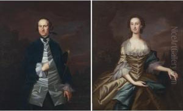 Portrait Of Charles Carroll Of Duddington And Mary Caroll (mrs. Ignatius Diggers): A Pair Of Portraits - view 1