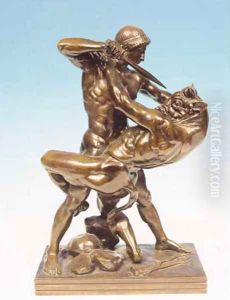 Thesee et le Minotaure (Theseus and the Minotaur) by Antoine-louis Barye
