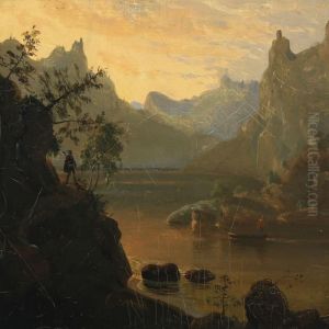 Mountainscape by Friedrich Ernst Wolperding