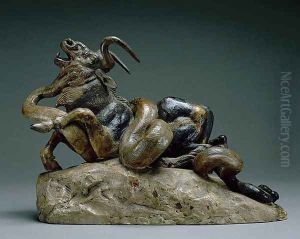 Python Killing a Gnu by Antoine-louis Barye